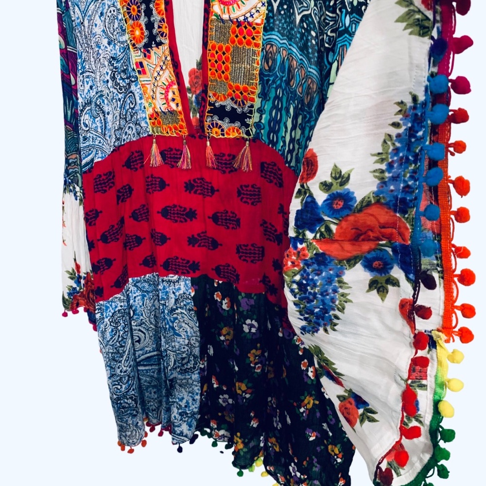 ANADAS Patchwork Dress - image 3